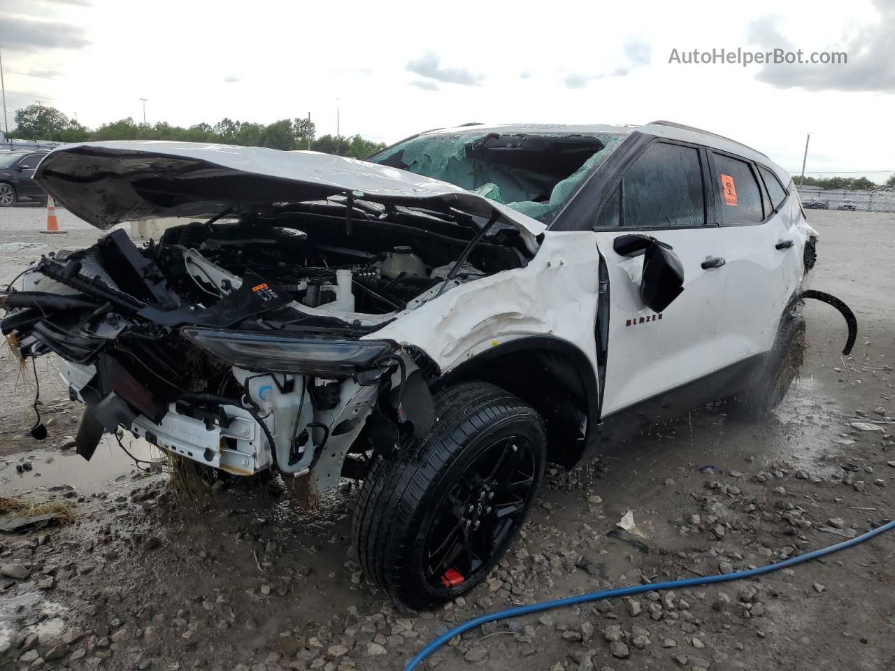 2020 Chevrolet Blazer 3lt White vin: 3GNKBDRS7LS592922