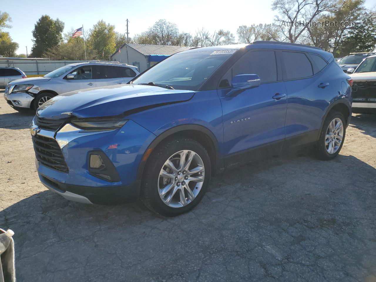 2019 Chevrolet Blazer 3lt Blue vin: 3GNKBDRS8KS608107