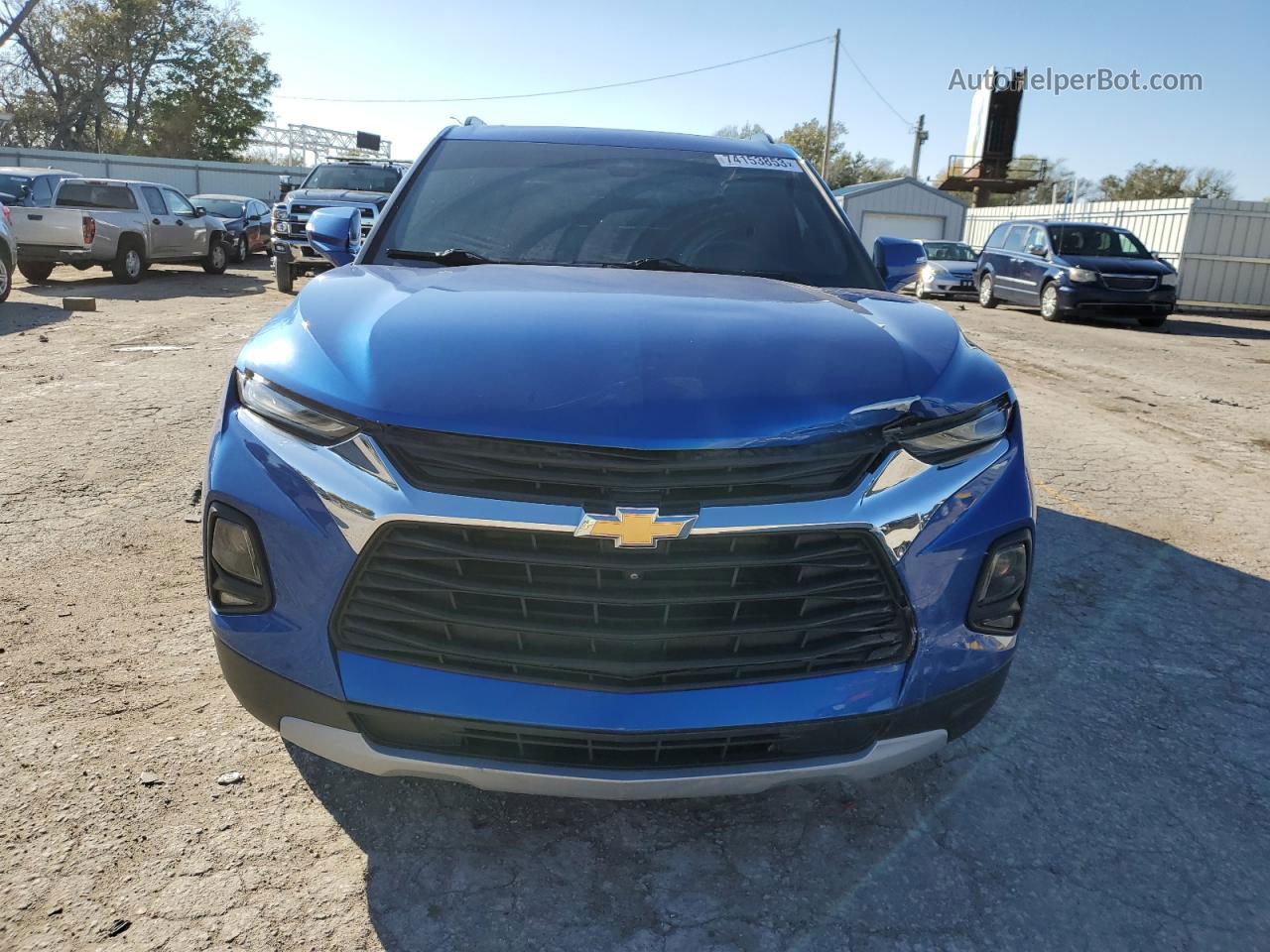 2019 Chevrolet Blazer 3lt Blue vin: 3GNKBDRS8KS608107