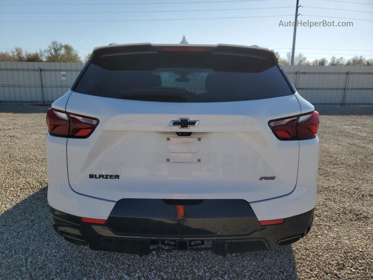 2019 Chevrolet Blazer Rs White vin: 3GNKBERS0KS591888