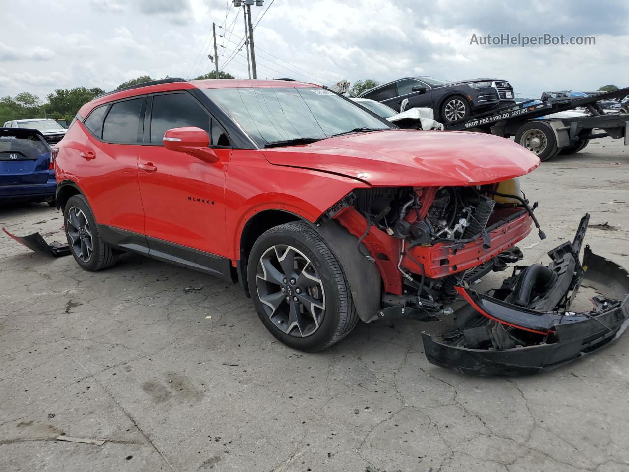 2019 Chevrolet Blazer Rs Red vin: 3GNKBERS0KS664824