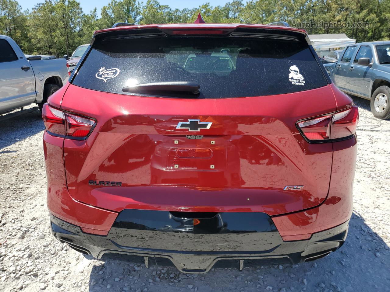 2019 Chevrolet Blazer Rs Burgundy vin: 3GNKBERS0KS684801