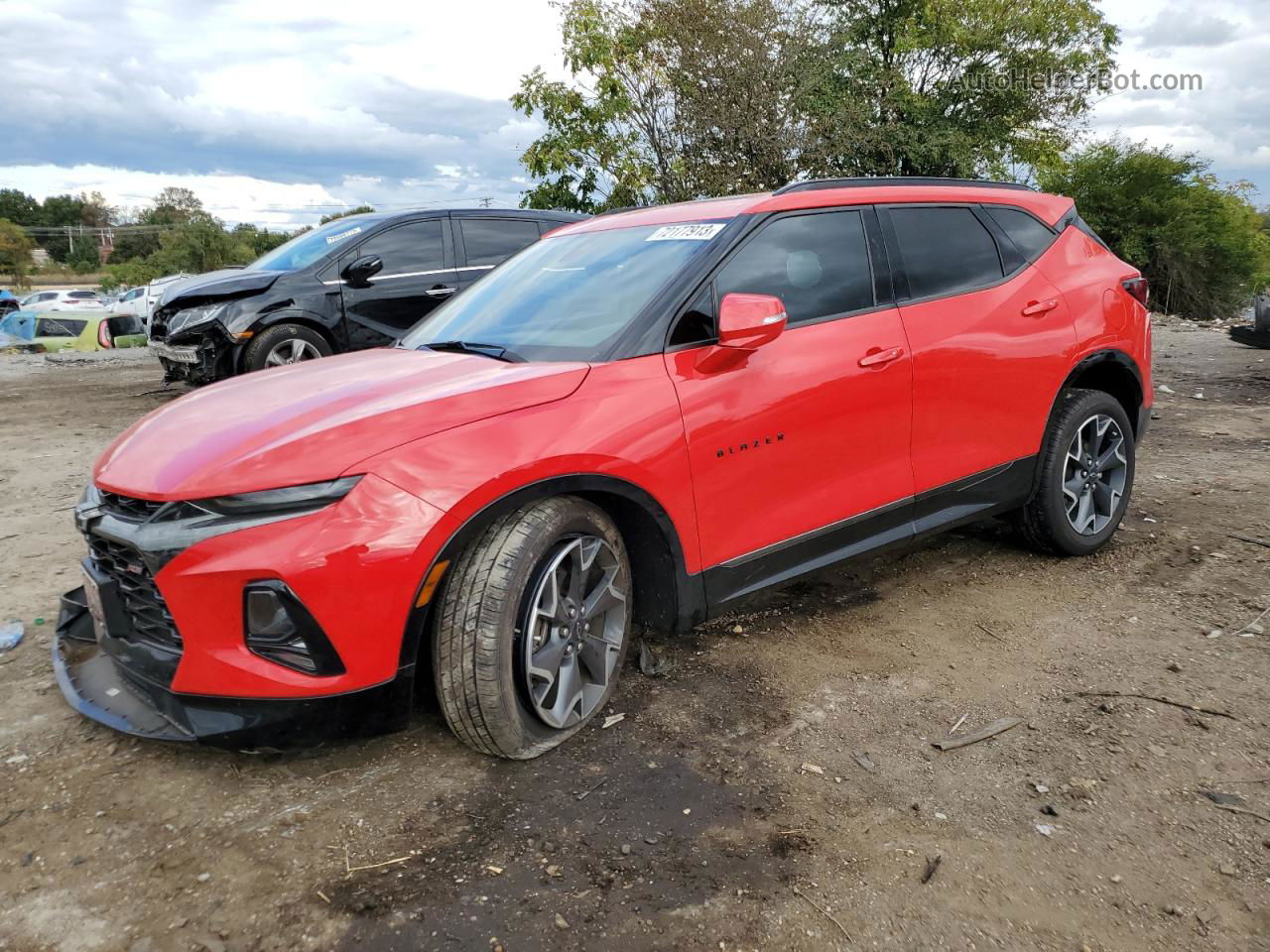 2020 Chevrolet Blazer Rs Red vin: 3GNKBERS1LS637830