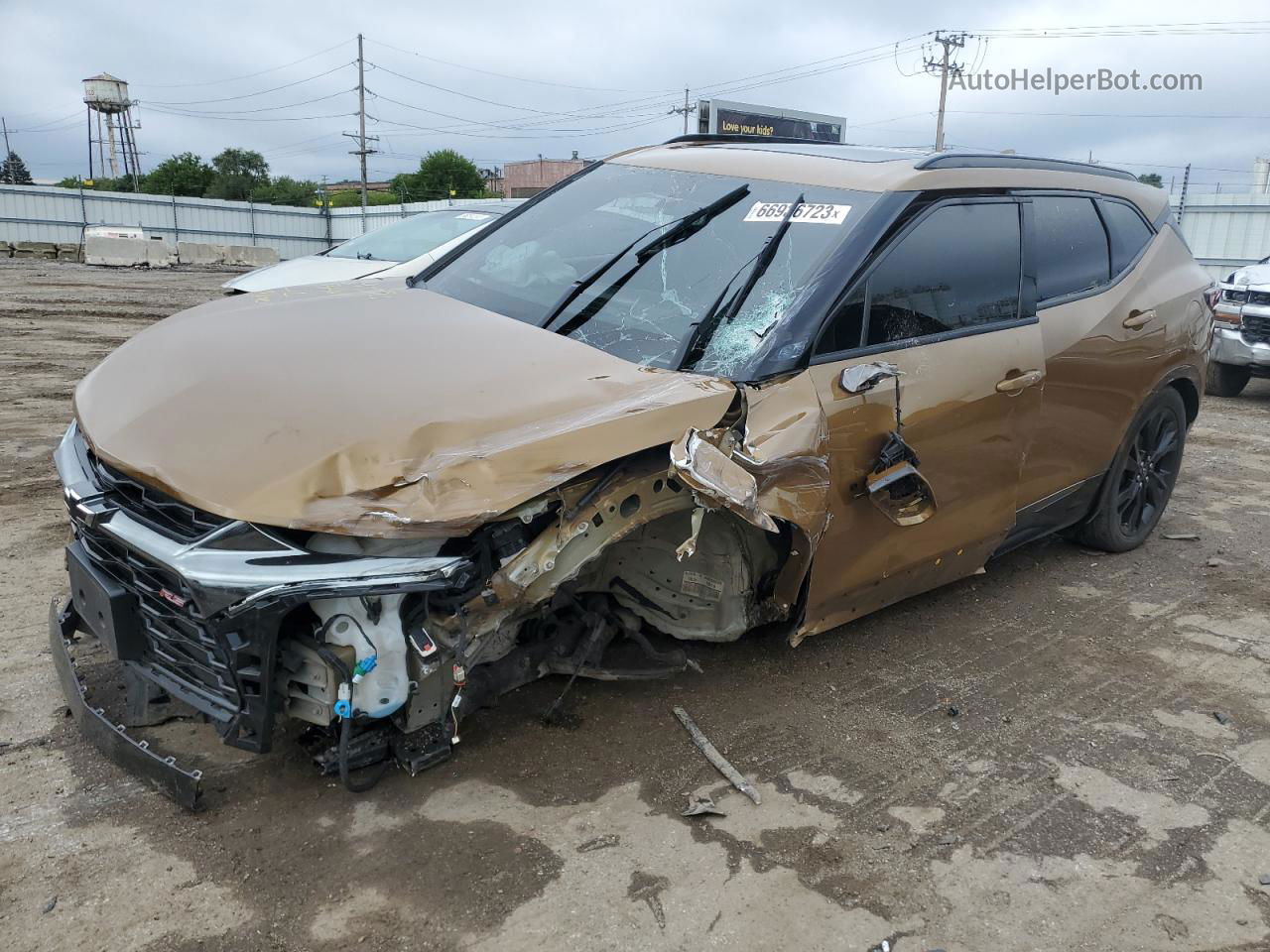 2019 Chevrolet Blazer Rs Золотой vin: 3GNKBERS2KS645661