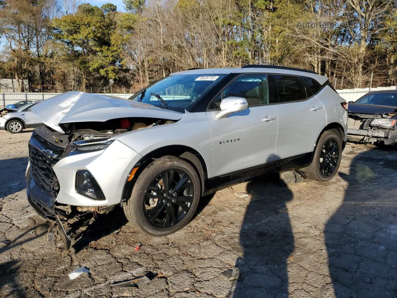 2019 Chevrolet Blazer Rs Silver vin: 3GNKBERS2KS696108