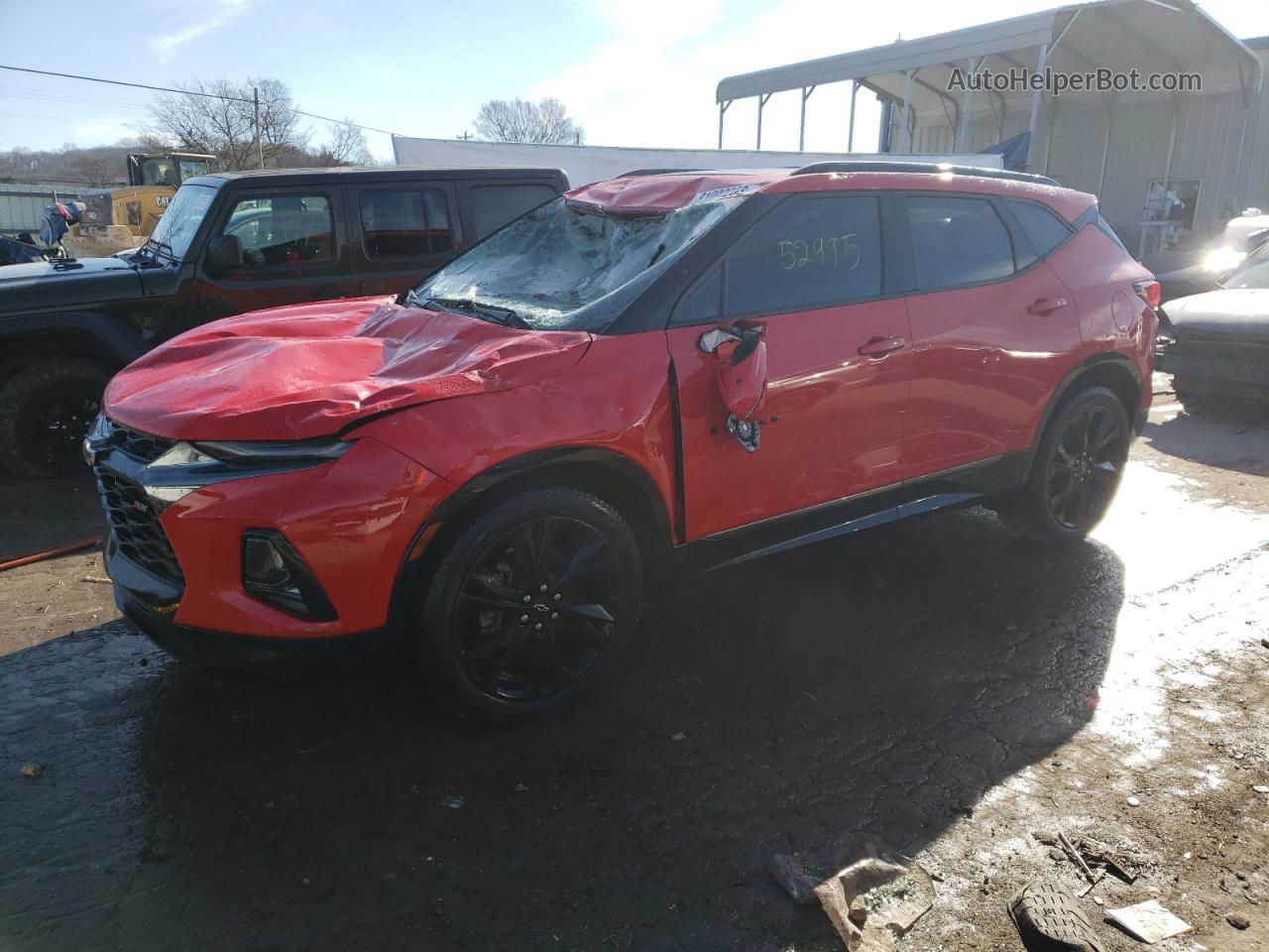 2019 Chevrolet Blazer Rs Red vin: 3GNKBERS5KS639062