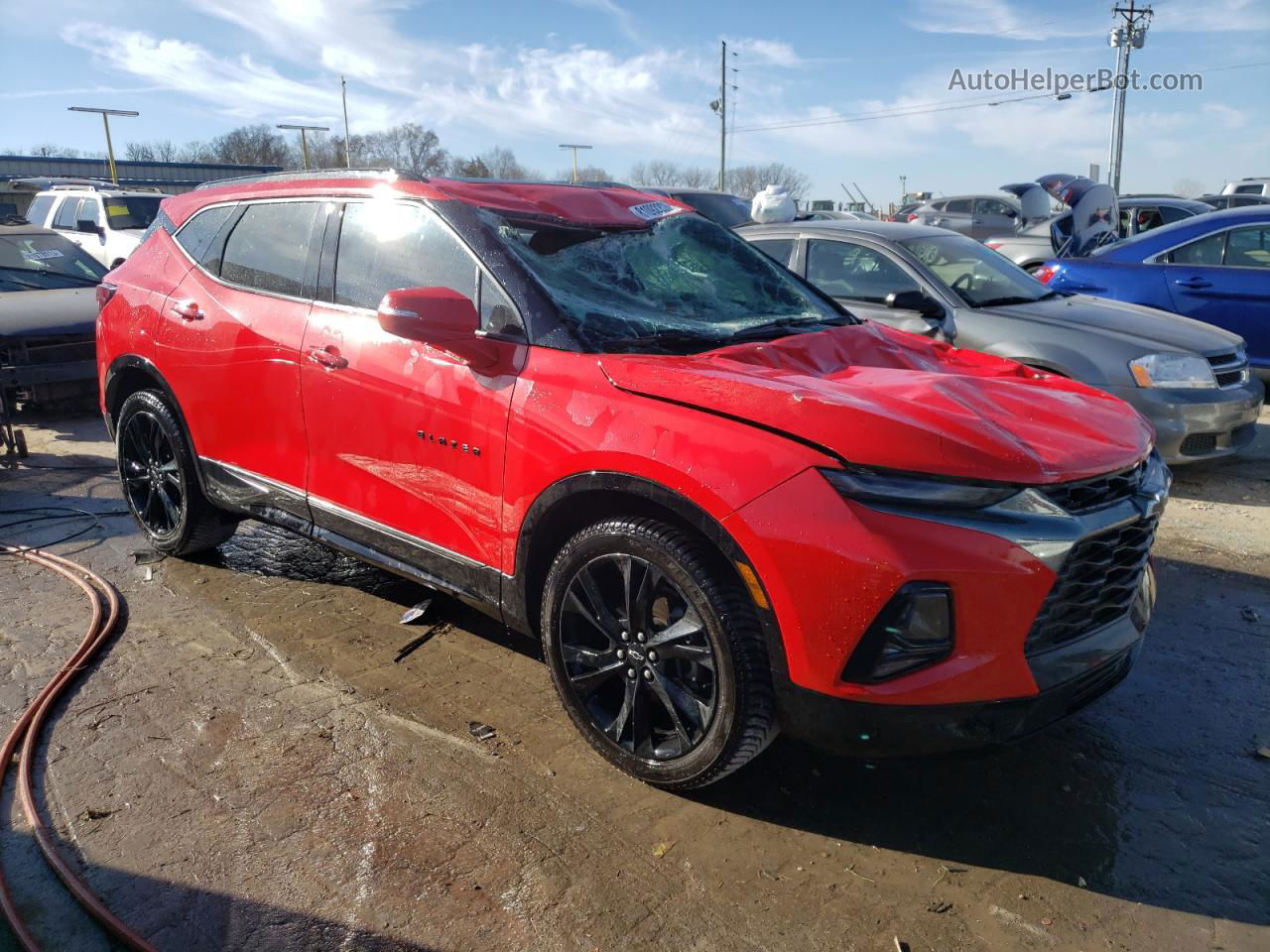 2019 Chevrolet Blazer Rs Red vin: 3GNKBERS5KS639062