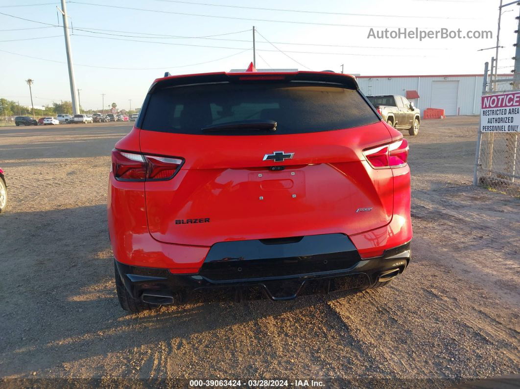 2019 Chevrolet Blazer Rs Red vin: 3GNKBERS6KS670675