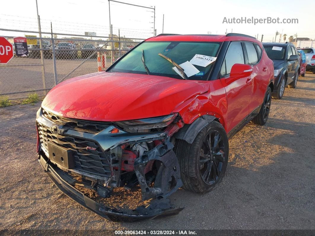 2019 Chevrolet Blazer Rs Red vin: 3GNKBERS6KS670675