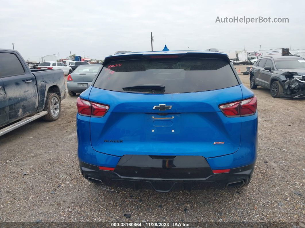 2020 Chevrolet Blazer Fwd Rs Light Blue vin: 3GNKBERS6LS665445