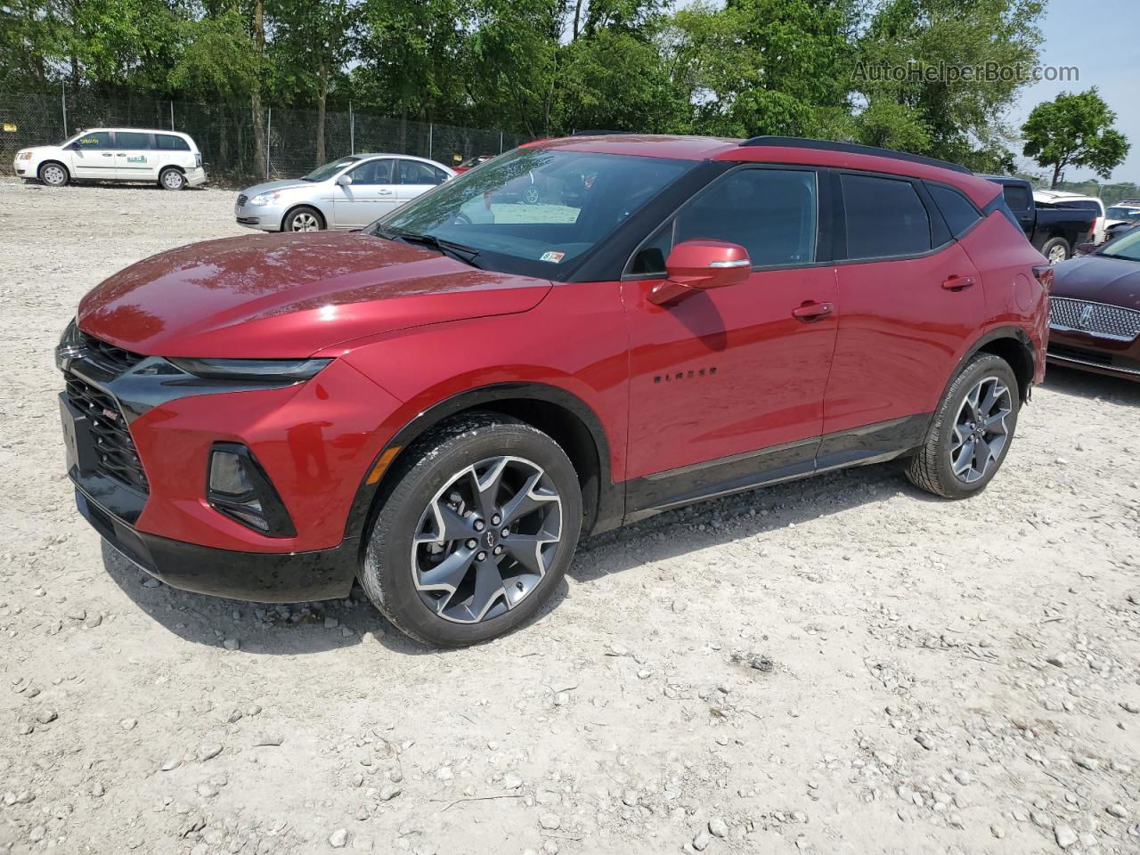 2019 Chevrolet Blazer Rs Red vin: 3GNKBERS9KS691438