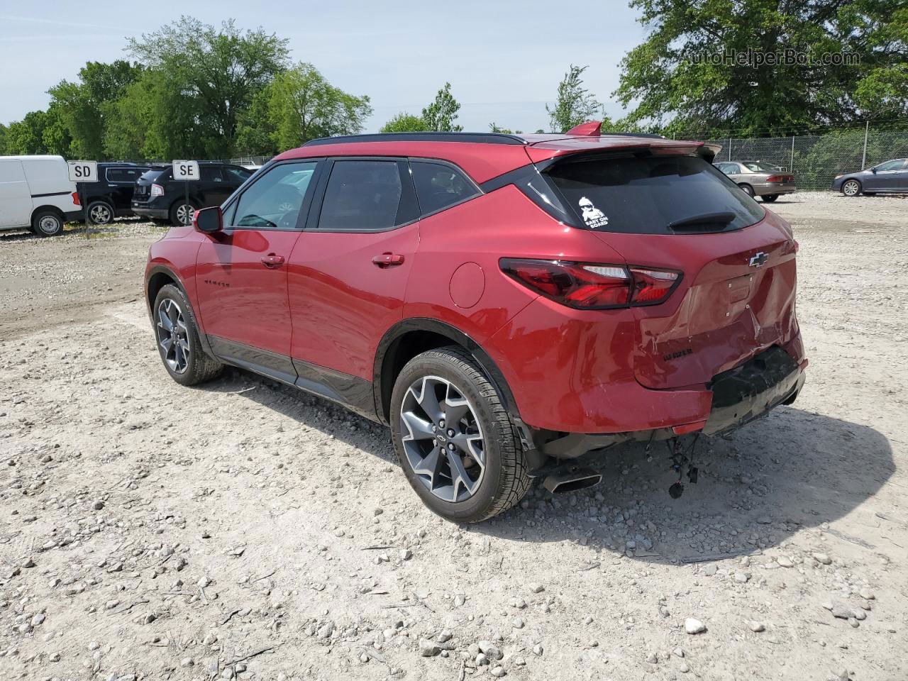 2019 Chevrolet Blazer Rs Red vin: 3GNKBERS9KS691438