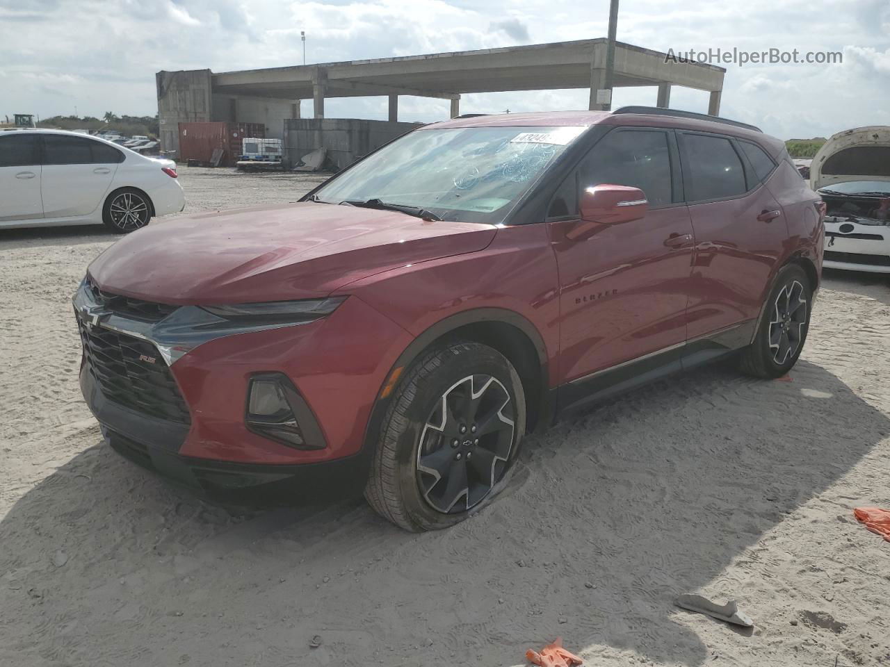 2020 Chevrolet Blazer Rs Red vin: 3GNKBERS9LS646940