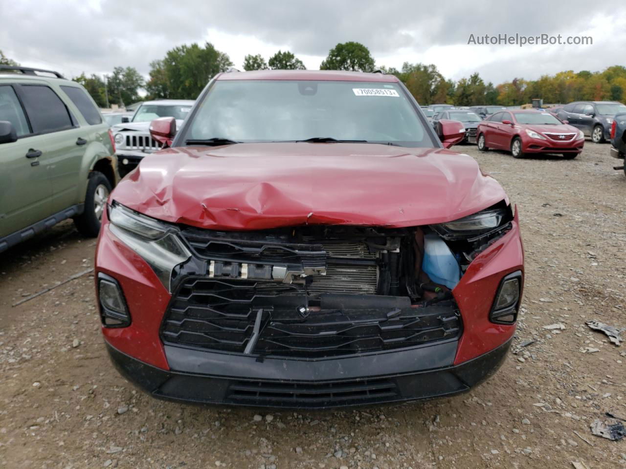 2019 Chevrolet Blazer Rs Red vin: 3GNKBERSXKS666032