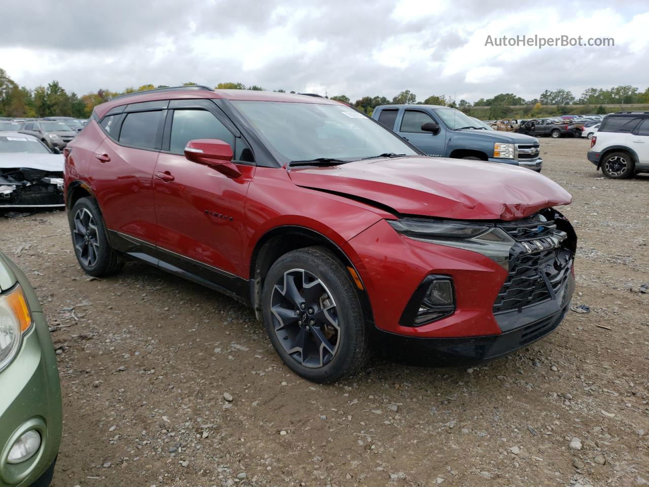 2019 Chevrolet Blazer Rs Red vin: 3GNKBERSXKS666032