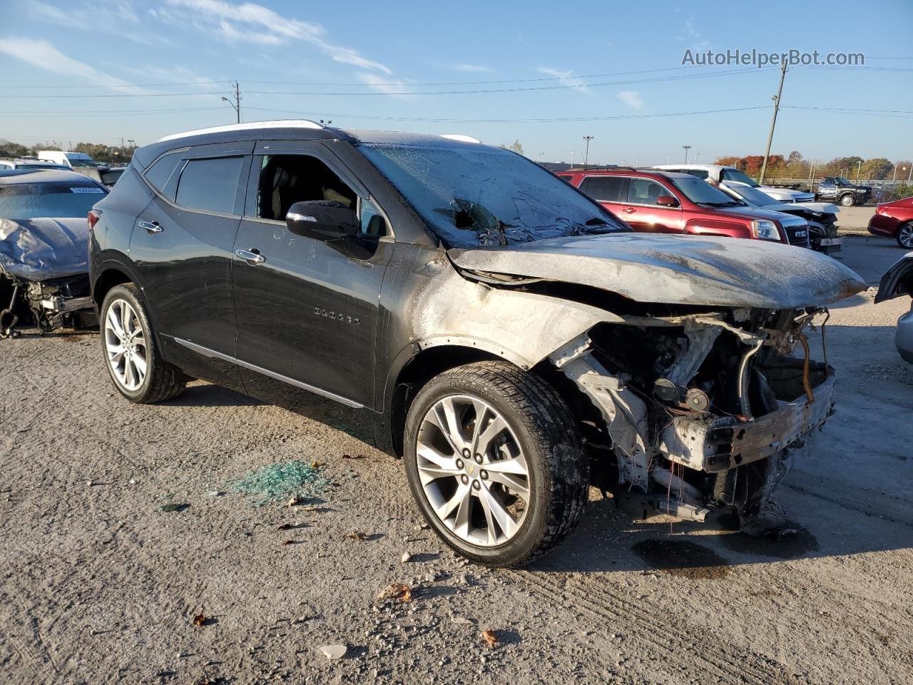 2019 Chevrolet Blazer Premier Черный vin: 3GNKBFRS8KS690626