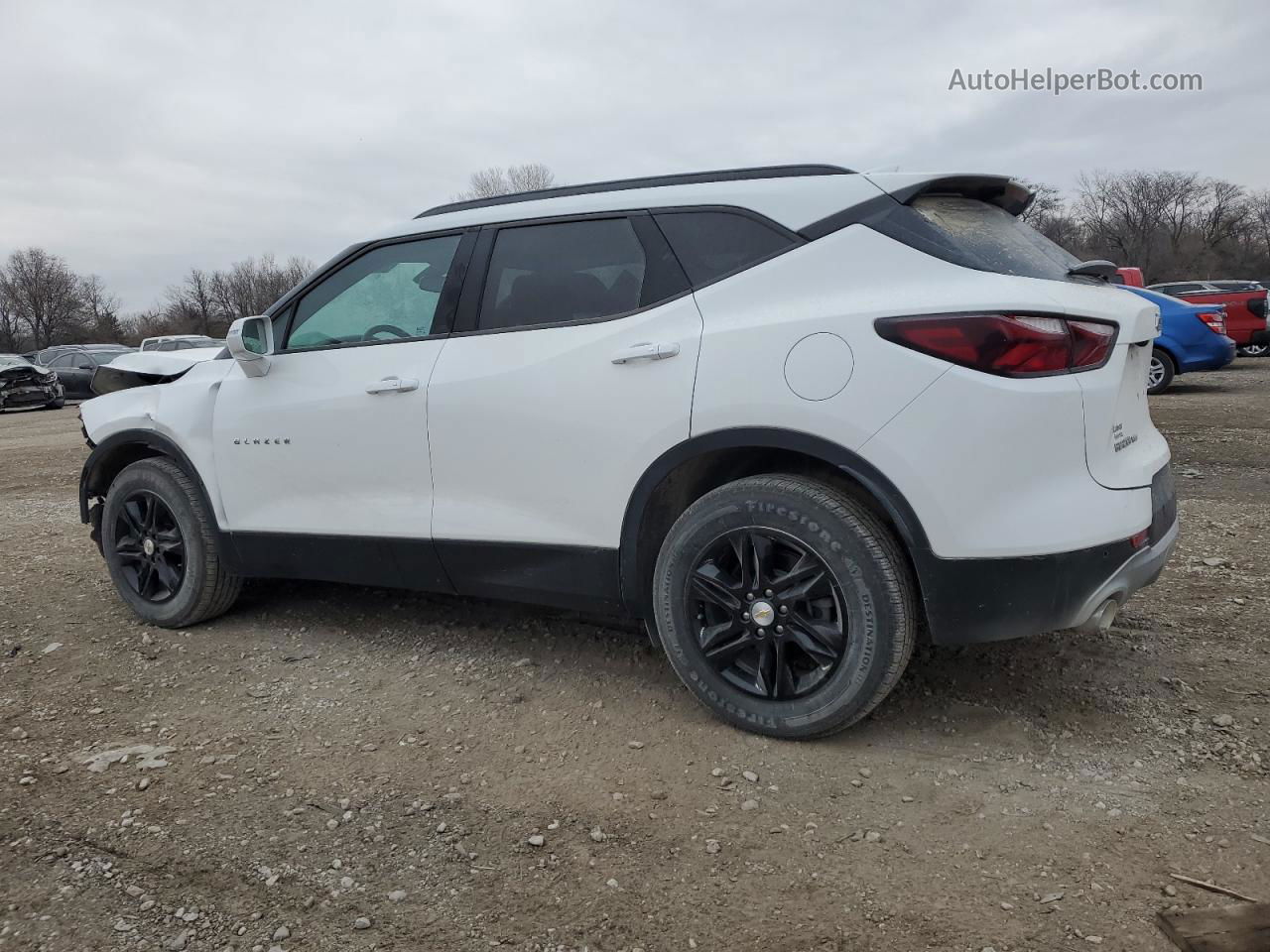 2019 Chevrolet Blazer 2lt White vin: 3GNKBGRS3KS636592