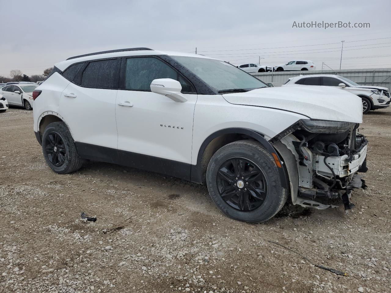 2019 Chevrolet Blazer 2lt White vin: 3GNKBGRS3KS636592