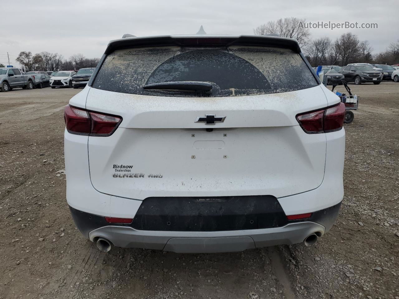 2019 Chevrolet Blazer 2lt White vin: 3GNKBGRS3KS636592