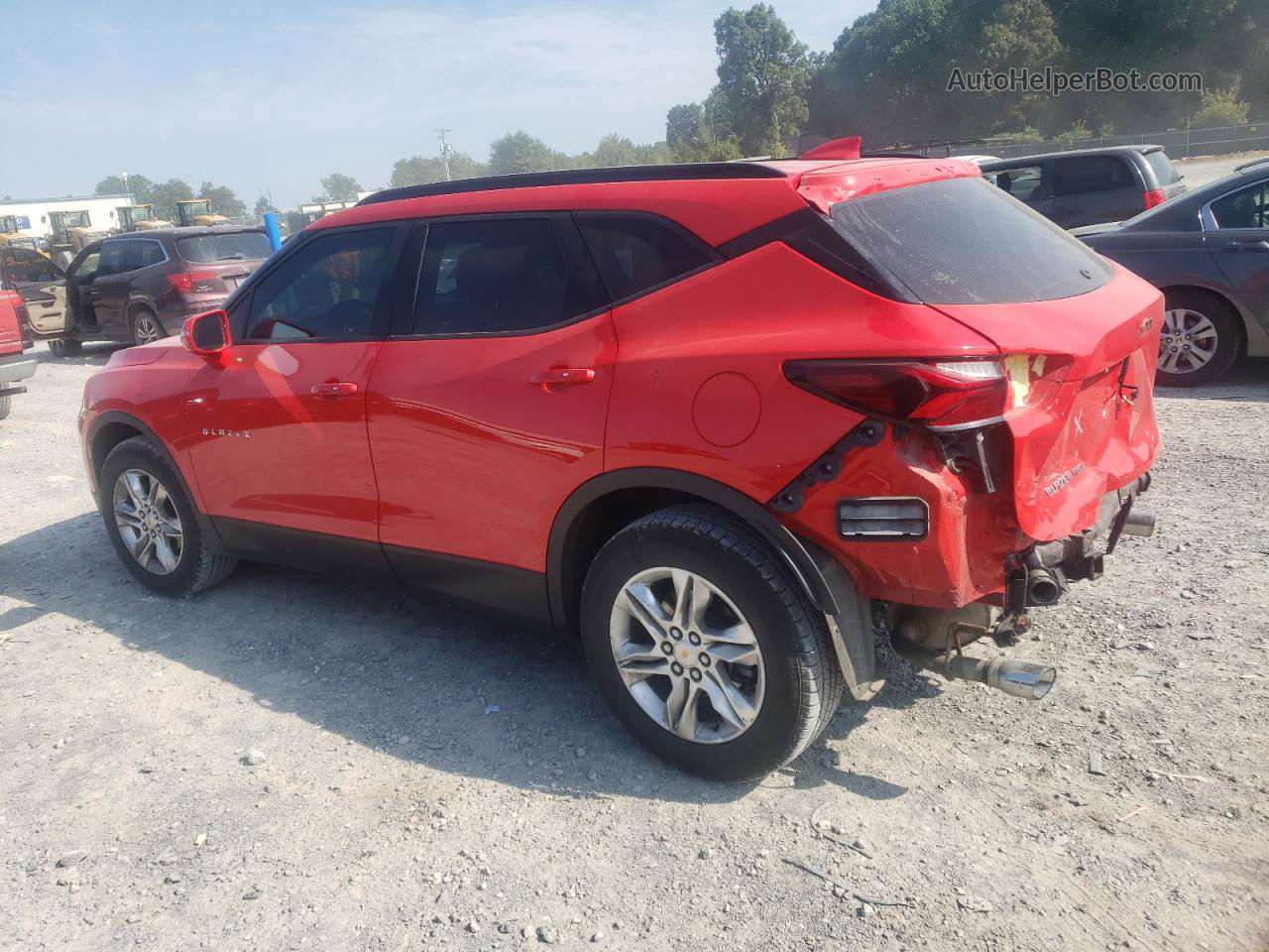 2019 Chevrolet Blazer 2lt Red vin: 3GNKBGRS4KS653207