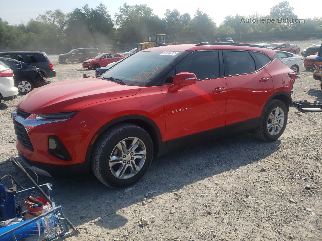 2019 Chevrolet Blazer 2lt Red vin: 3GNKBGRS4KS653207