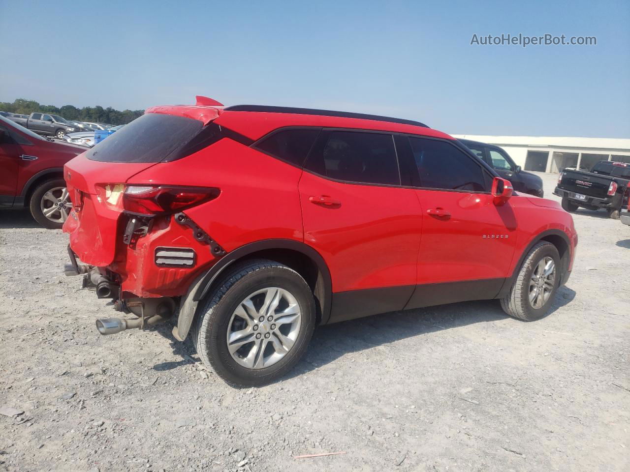 2019 Chevrolet Blazer 2lt Red vin: 3GNKBGRS4KS653207