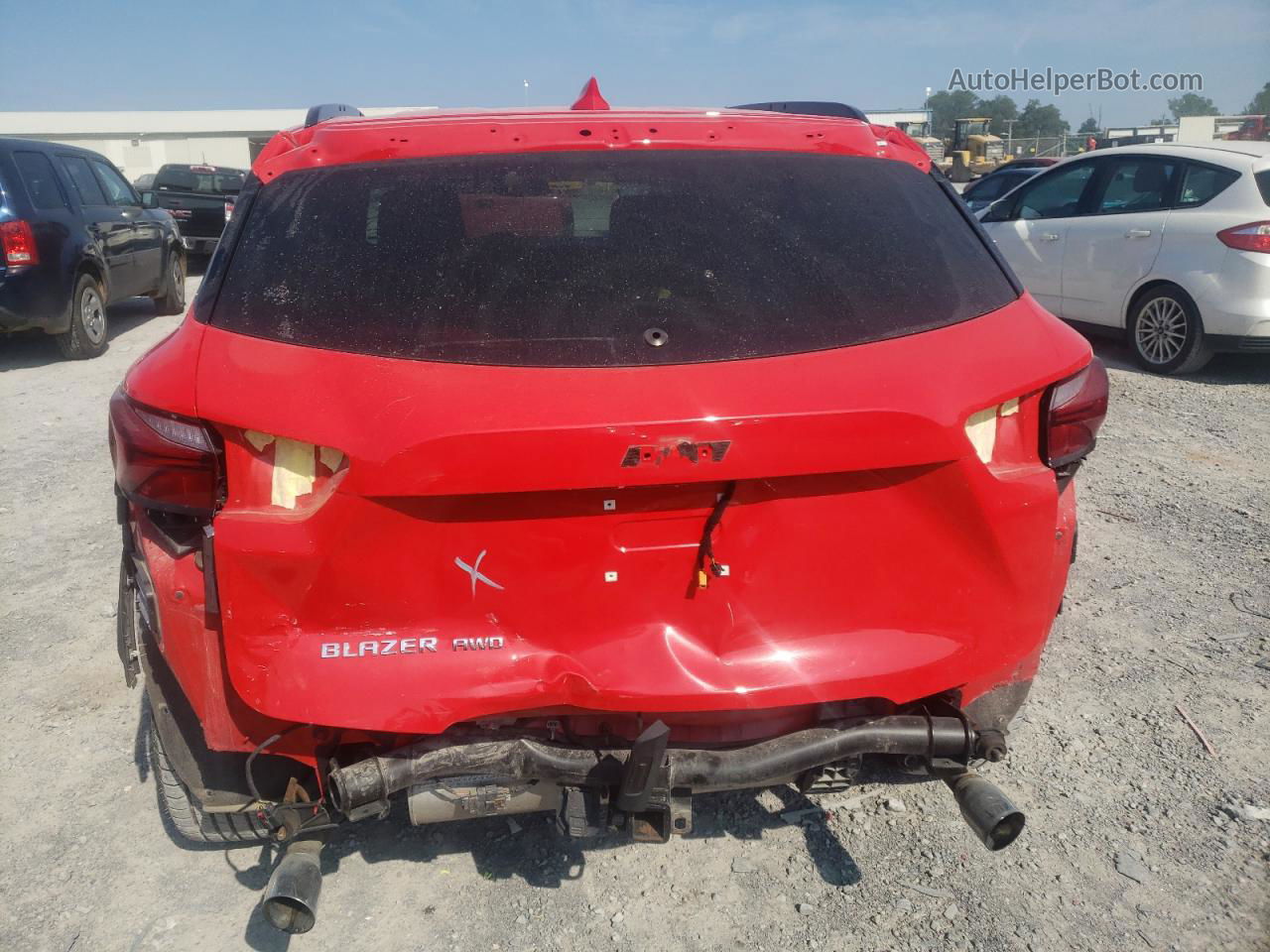 2019 Chevrolet Blazer 2lt Red vin: 3GNKBGRS4KS653207