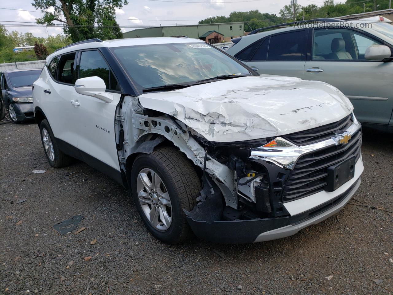 2019 Chevrolet Blazer 2lt White vin: 3GNKBGRS4KS668712