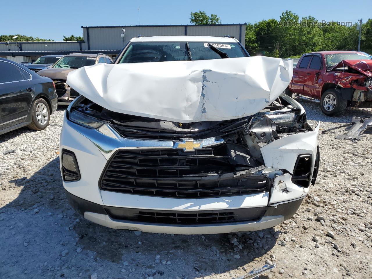 2019 Chevrolet Blazer 2lt White vin: 3GNKBGRS7KS588479