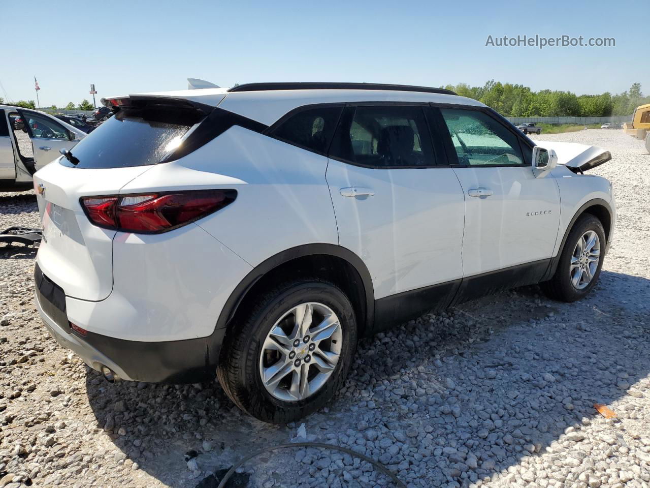 2019 Chevrolet Blazer 2lt White vin: 3GNKBGRS7KS588479