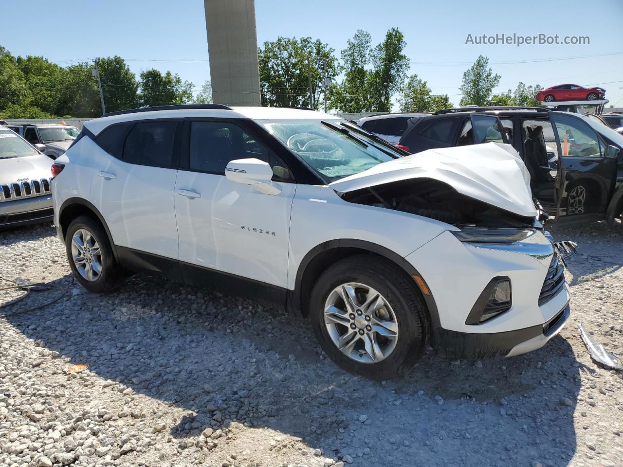 2019 Chevrolet Blazer 2lt Белый vin: 3GNKBGRS7KS588479