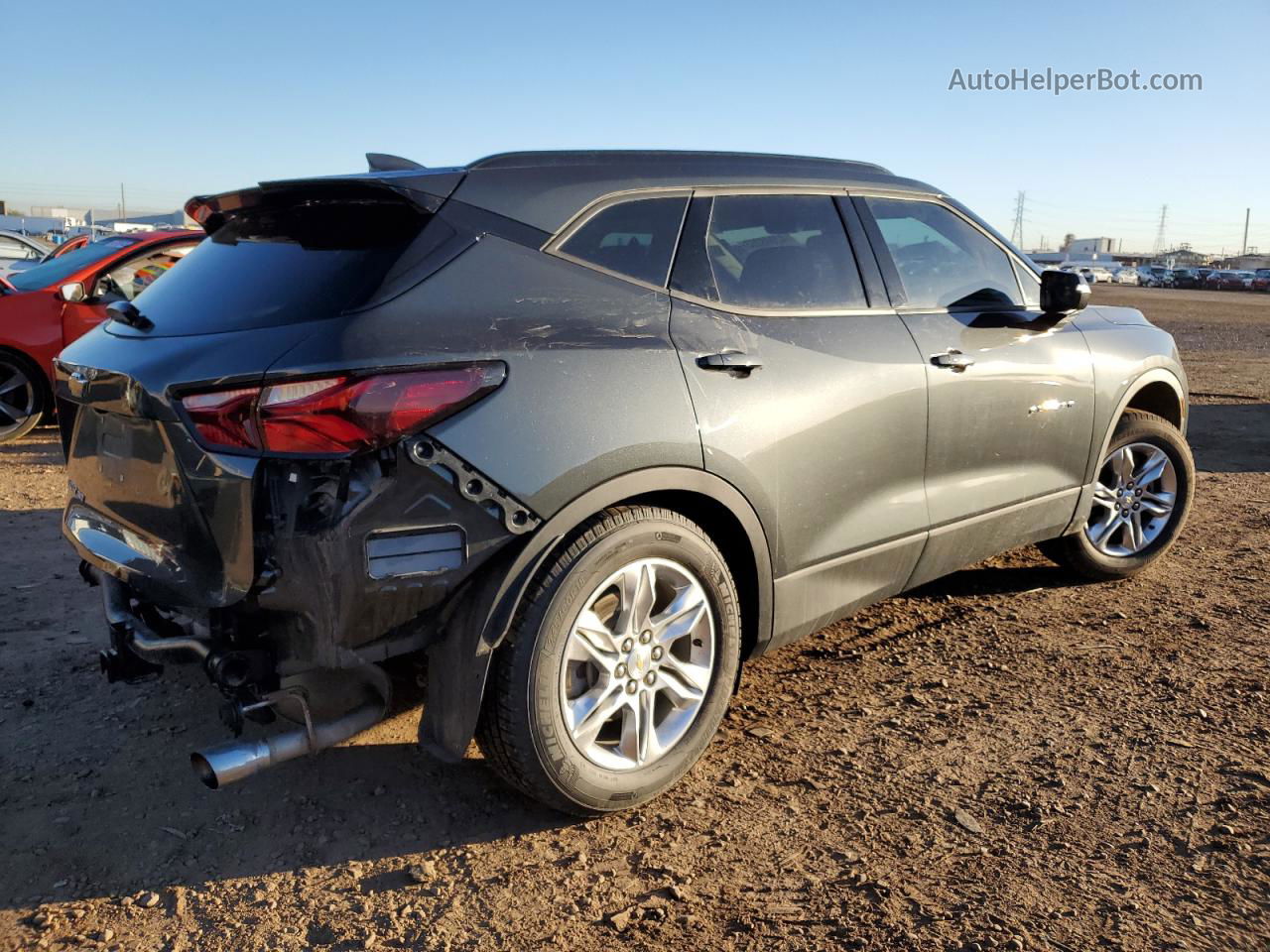 2019 Chevrolet Blazer 2lt Gray vin: 3GNKBGRS7KS596596