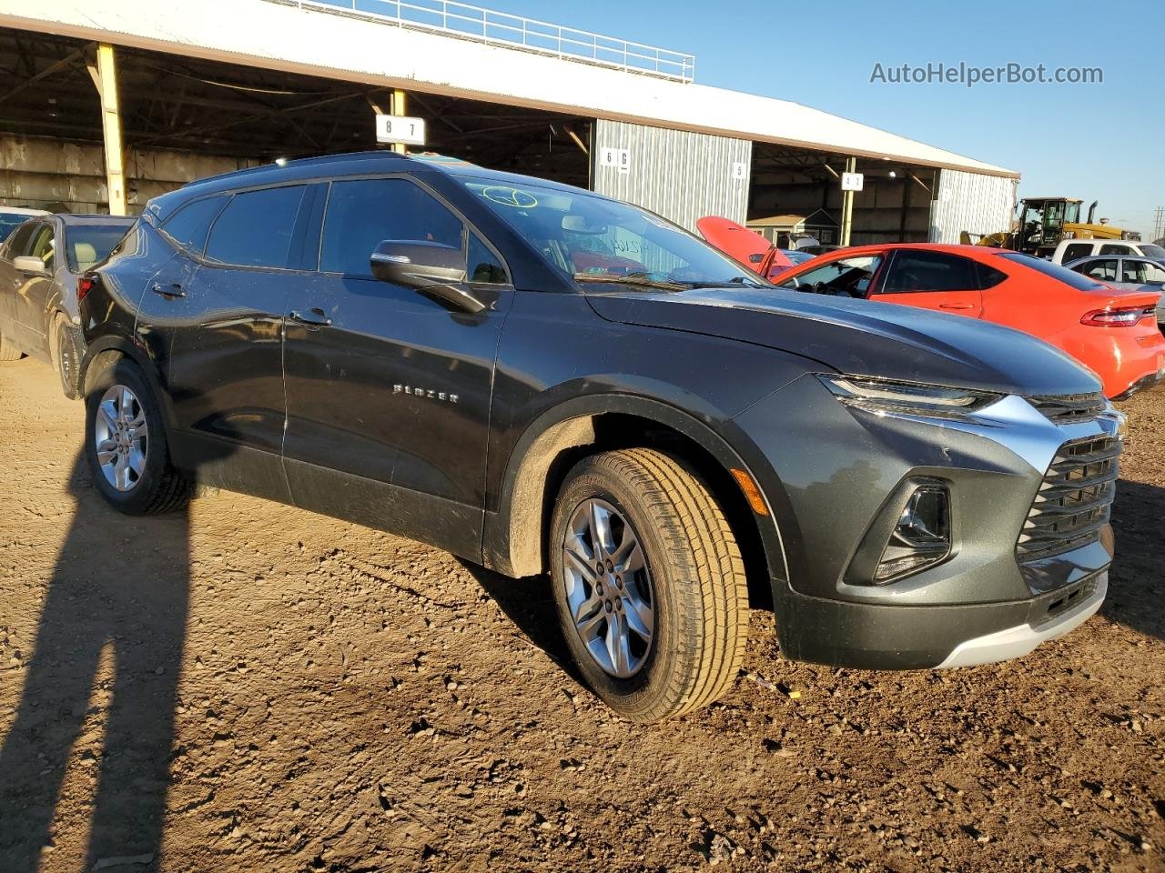 2019 Chevrolet Blazer 2lt Gray vin: 3GNKBGRS7KS596596