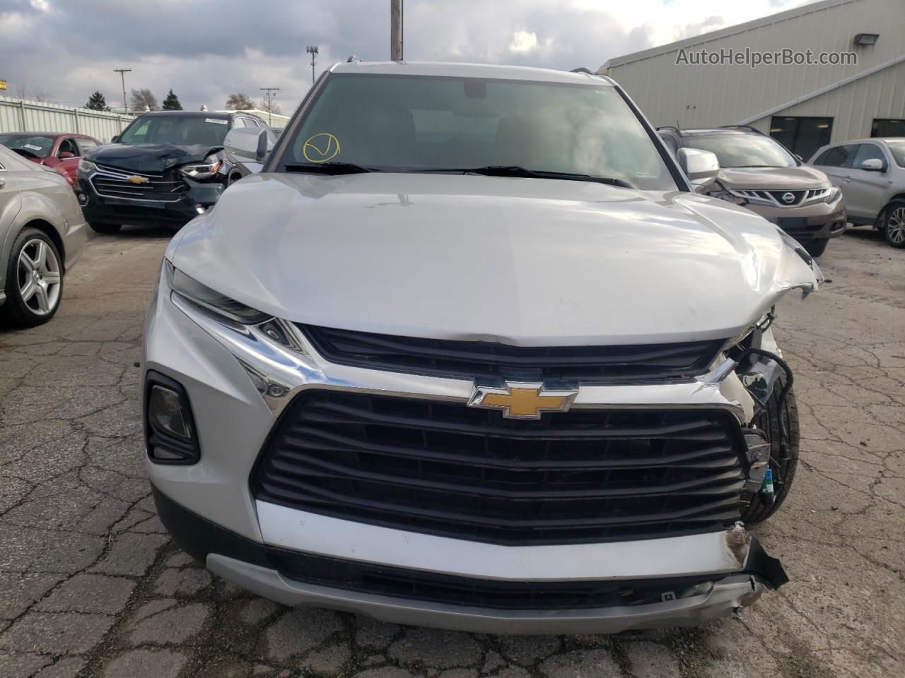 2019 Chevrolet Blazer 2lt Silver vin: 3GNKBGRS7KS601649