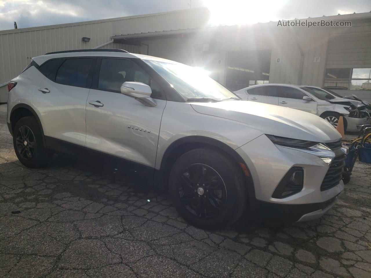 2019 Chevrolet Blazer 2lt Silver vin: 3GNKBGRS7KS601649