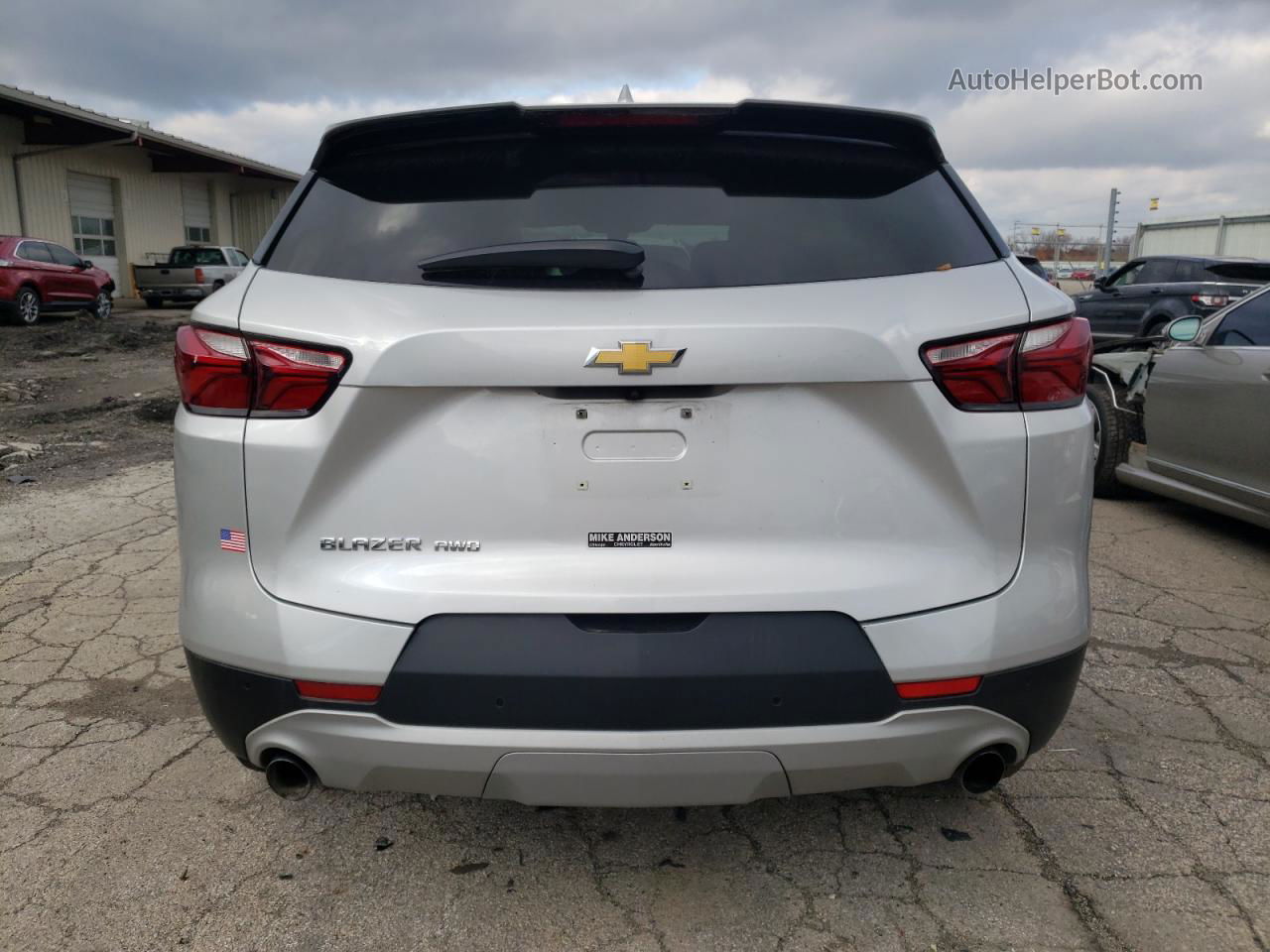 2019 Chevrolet Blazer 2lt Silver vin: 3GNKBGRS7KS601649