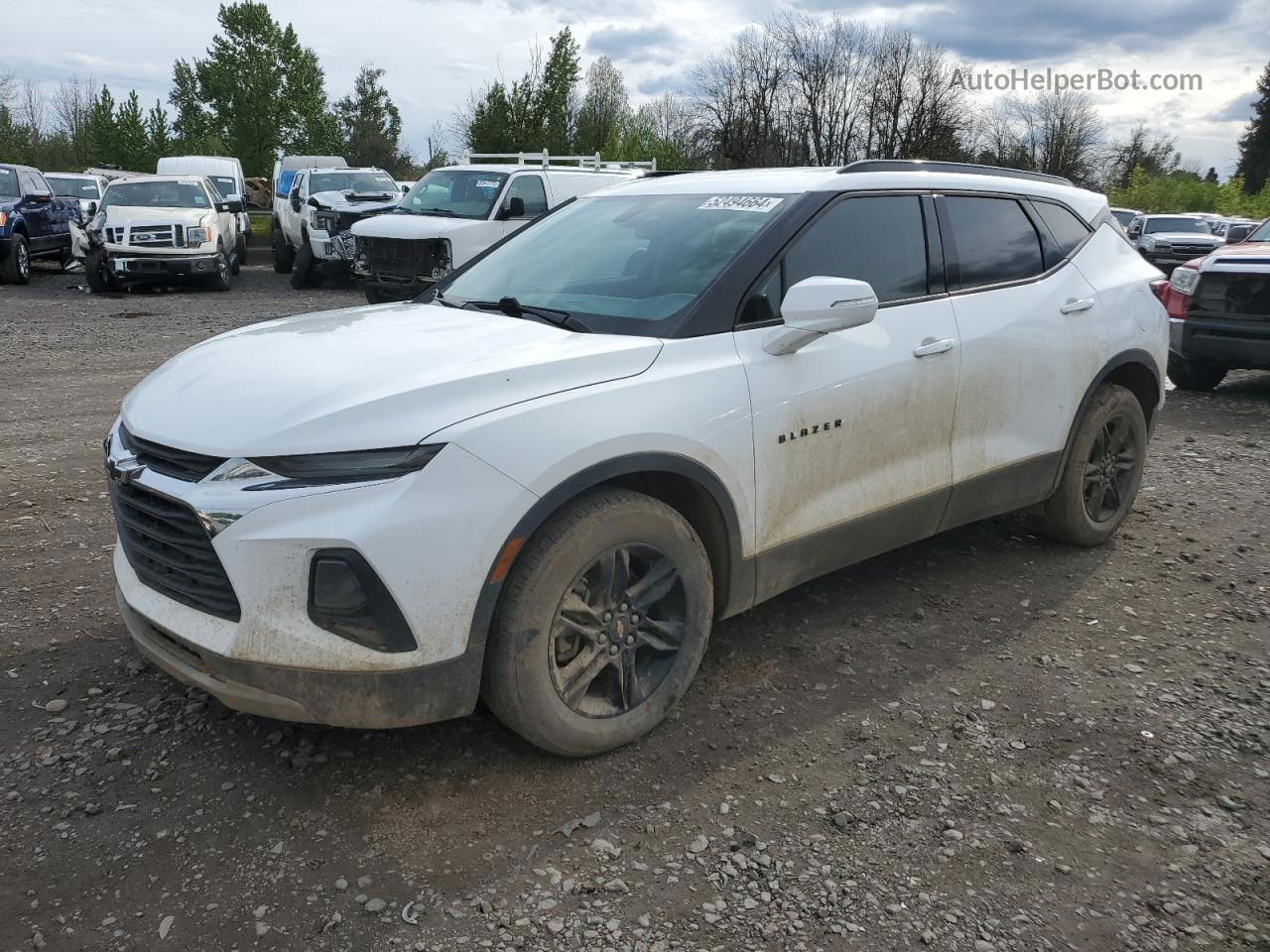 2019 Chevrolet Blazer 2lt Белый vin: 3GNKBGRS7KS608021