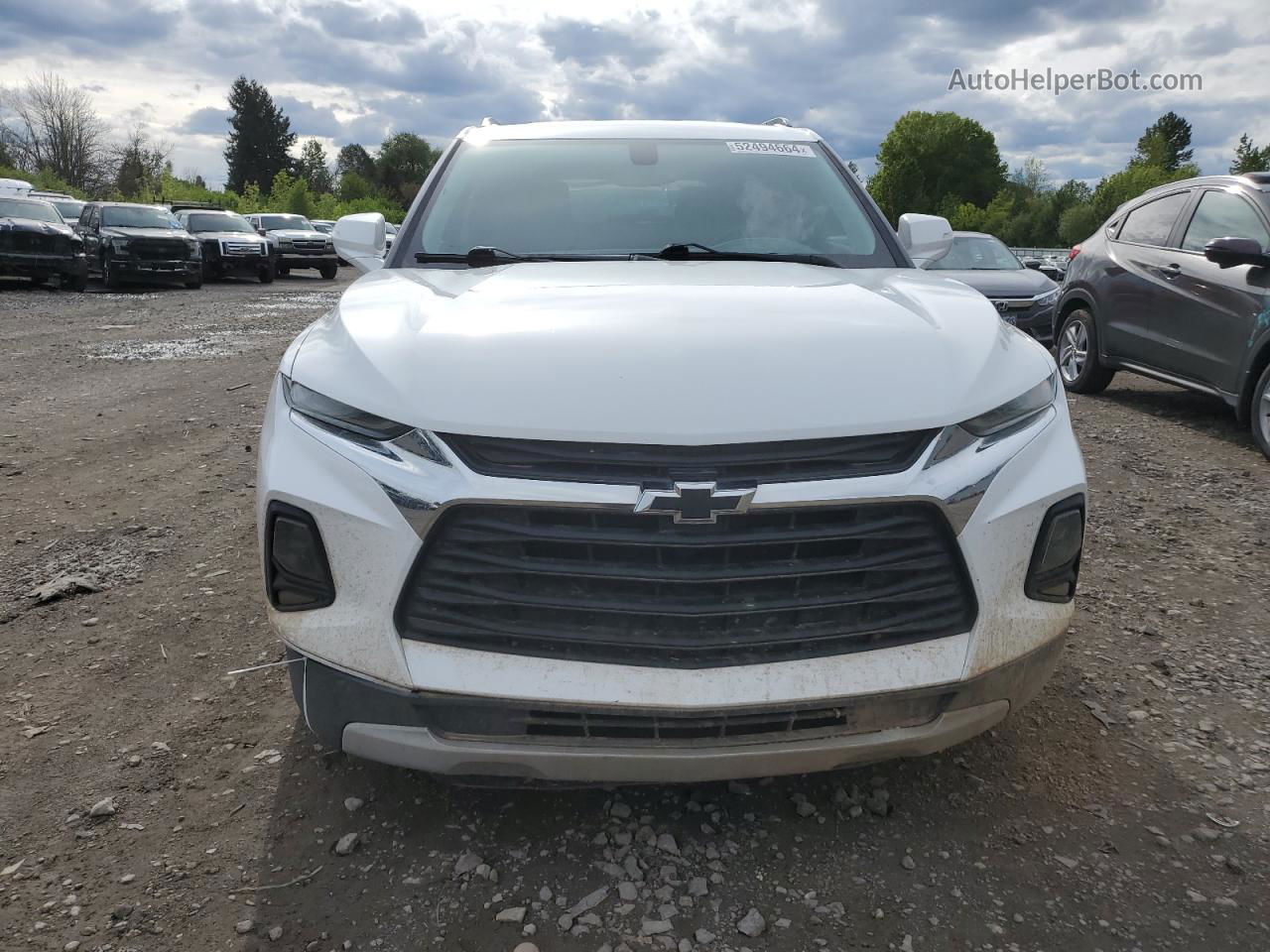 2019 Chevrolet Blazer 2lt White vin: 3GNKBGRS7KS608021