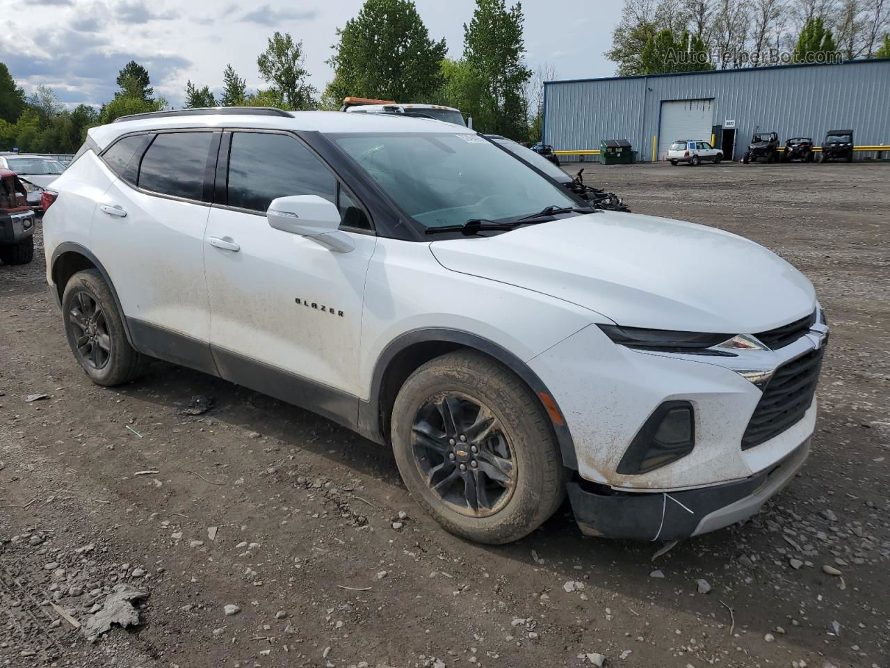 2019 Chevrolet Blazer 2lt White vin: 3GNKBGRS7KS608021