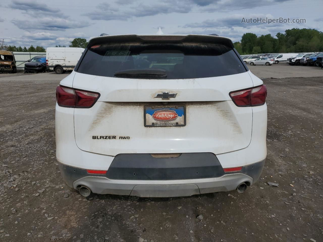 2019 Chevrolet Blazer 2lt White vin: 3GNKBGRS7KS608021