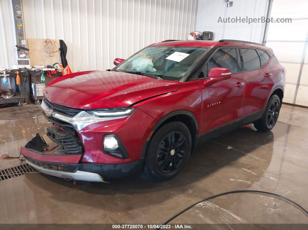 2019 Chevrolet Blazer Burgundy vin: 3GNKBGRS7KS702643