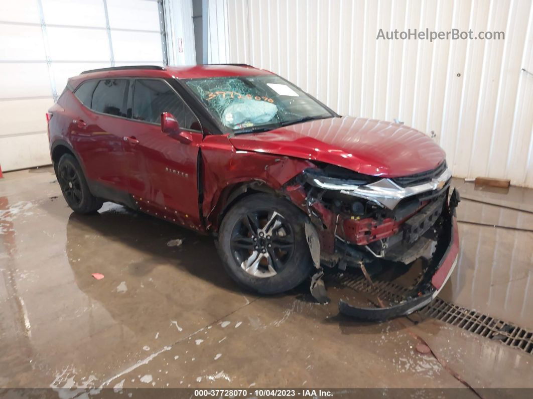 2019 Chevrolet Blazer Burgundy vin: 3GNKBGRS7KS702643