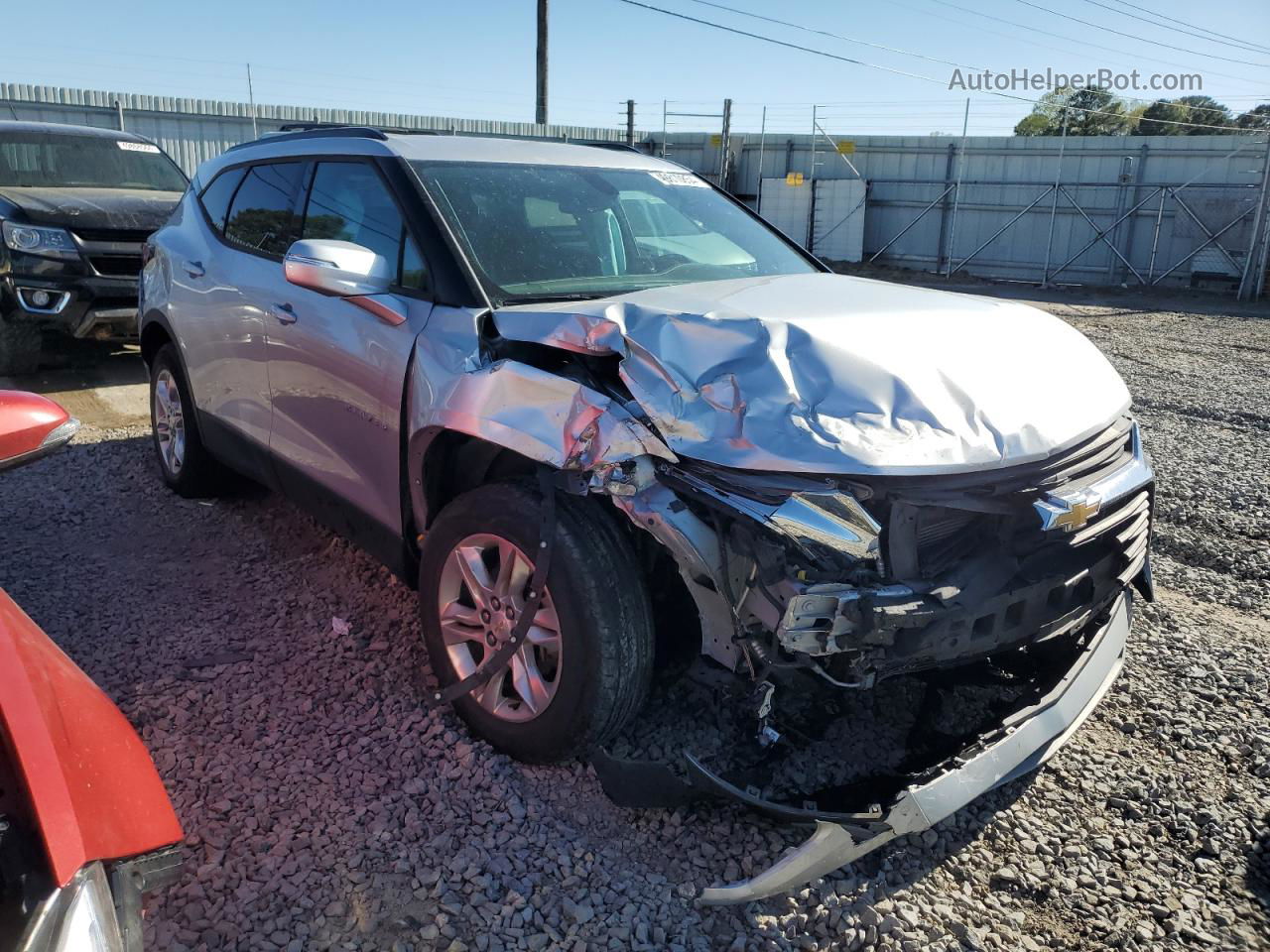 2019 Chevrolet Blazer 2lt Silver vin: 3GNKBGRS8KS668647