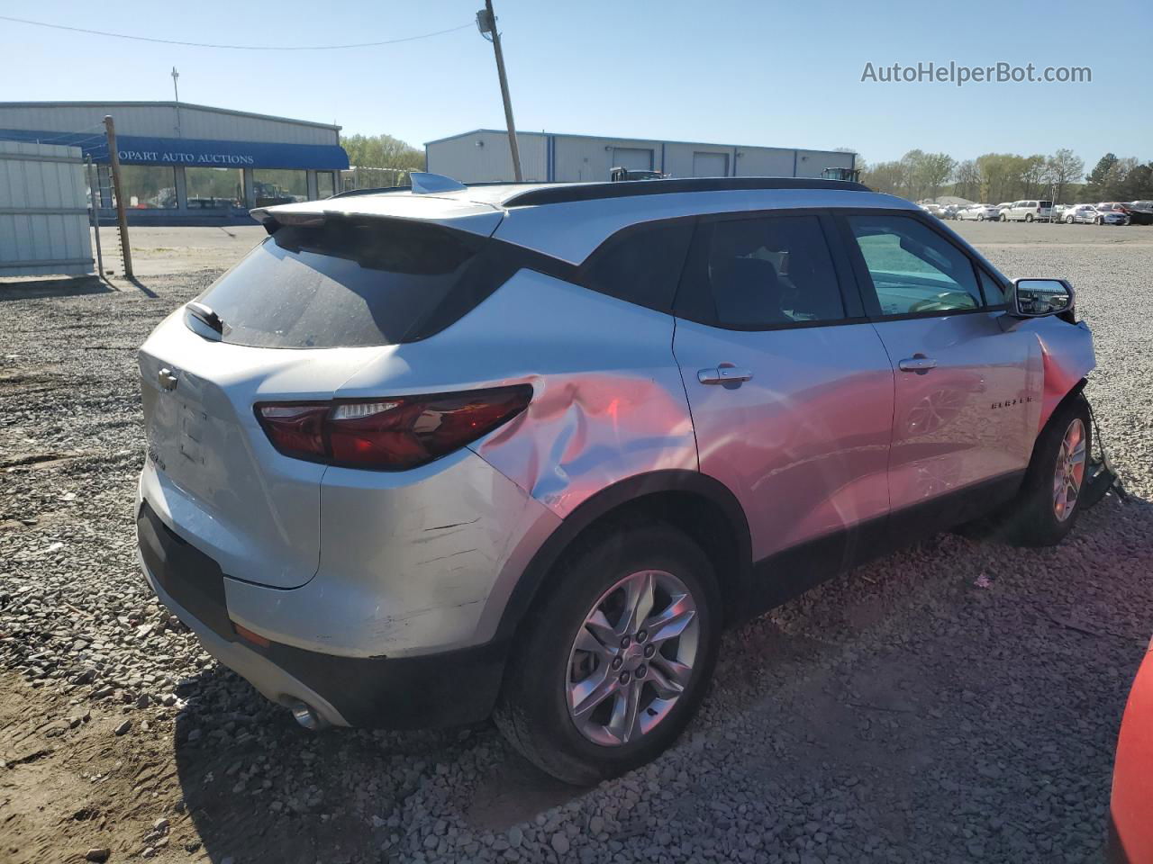 2019 Chevrolet Blazer 2lt Silver vin: 3GNKBGRS8KS668647