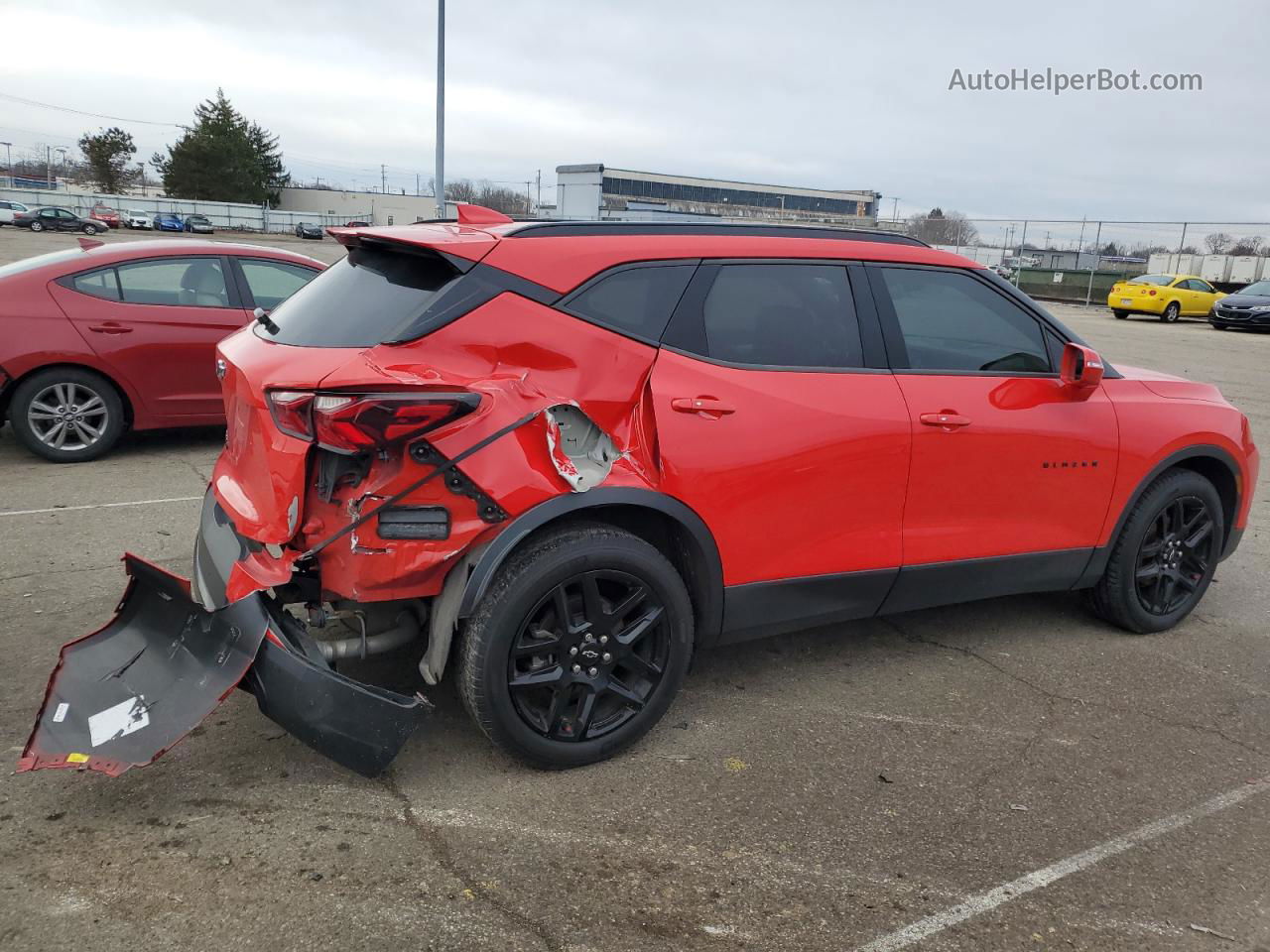 2019 Chevrolet Blazer 2lt Red vin: 3GNKBGRS9KS689961