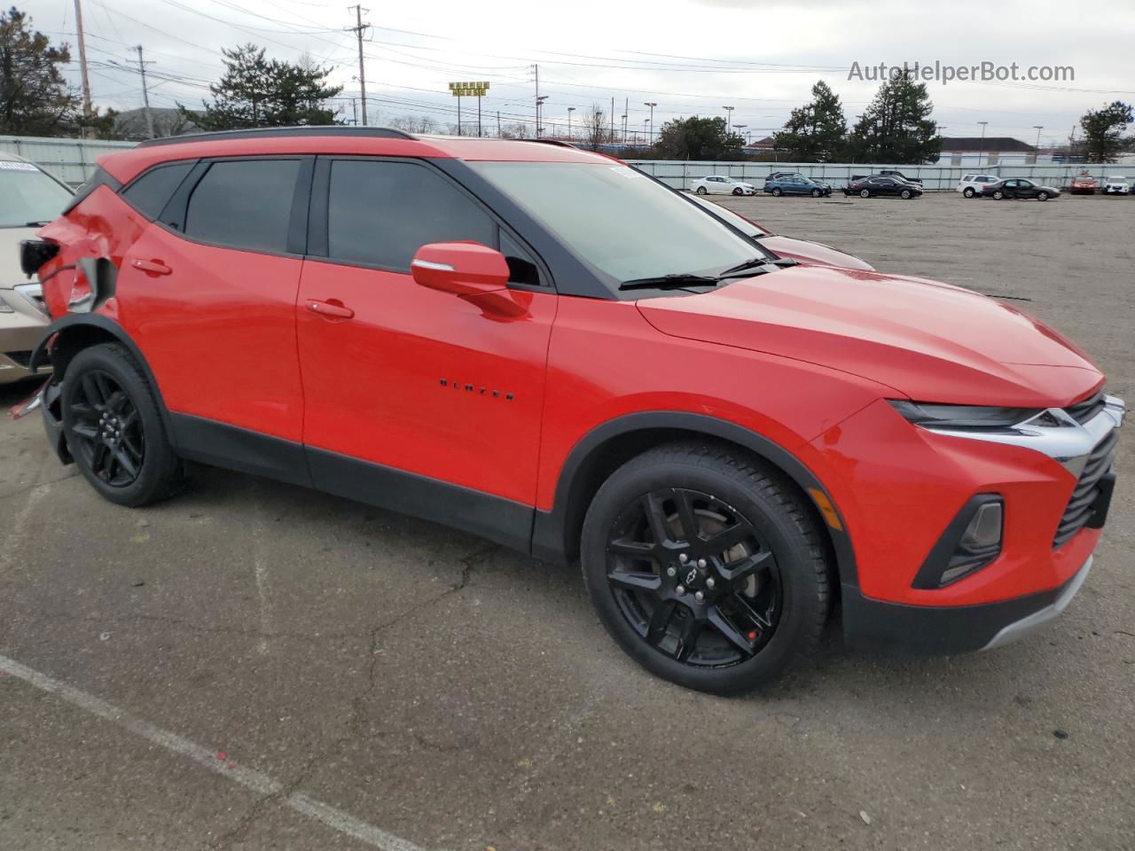 2019 Chevrolet Blazer 2lt Red vin: 3GNKBGRS9KS689961