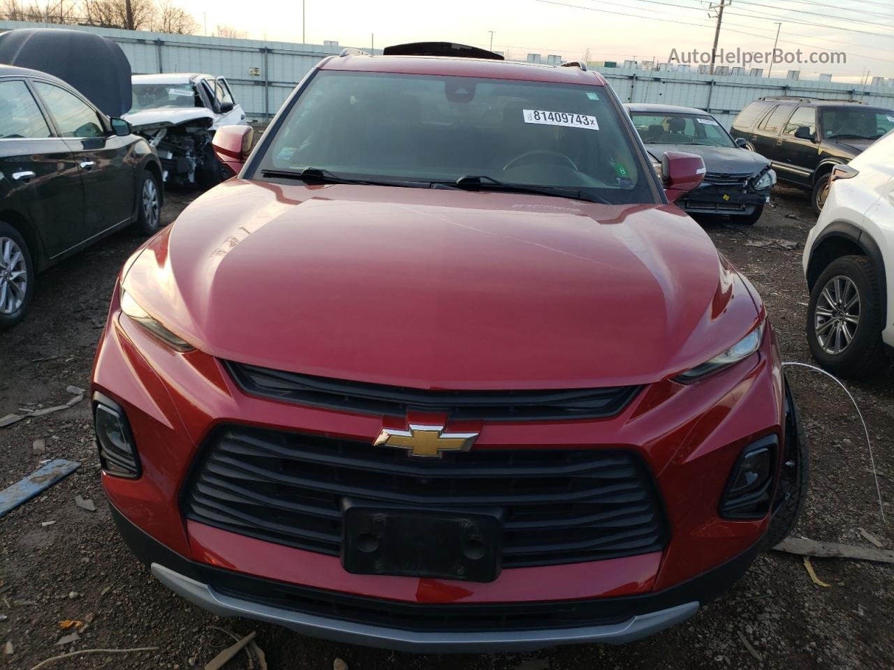 2019 Chevrolet Blazer 3lt Красный vin: 3GNKBHRS3KS668982