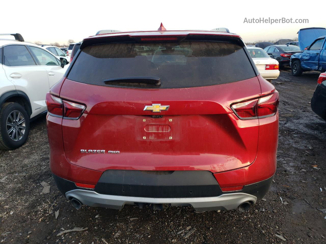 2019 Chevrolet Blazer 3lt Красный vin: 3GNKBHRS3KS668982