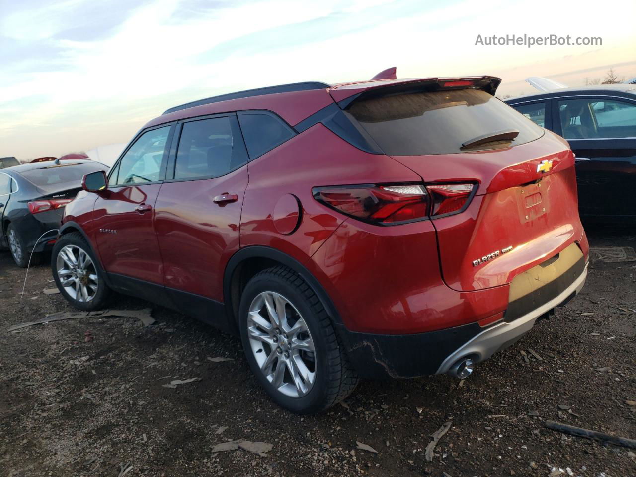 2019 Chevrolet Blazer 3lt Red vin: 3GNKBHRS3KS668982