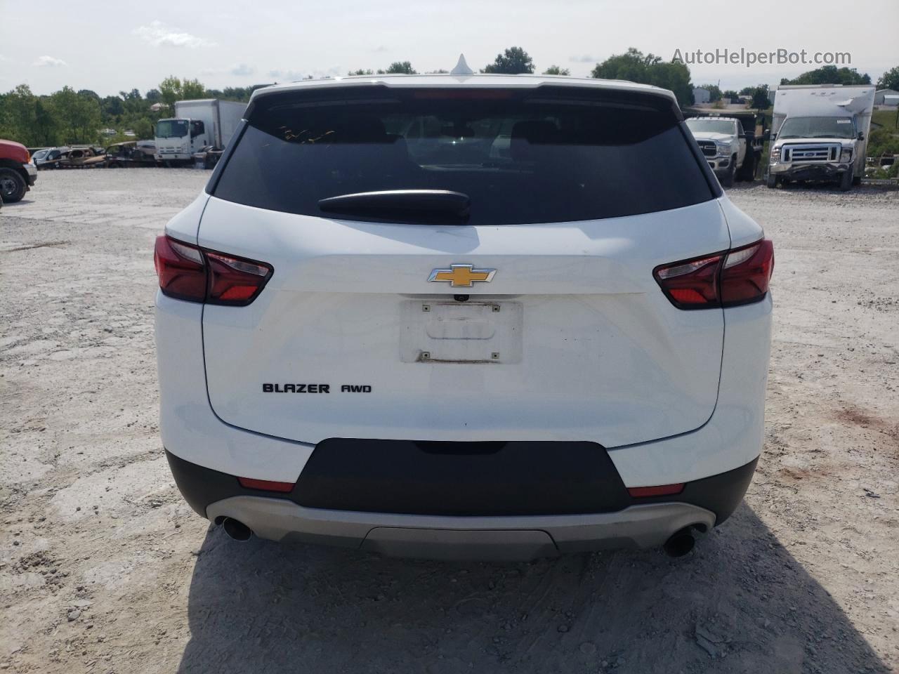 2020 Chevrolet Blazer 2lt White vin: 3GNKBHRS4LS598068